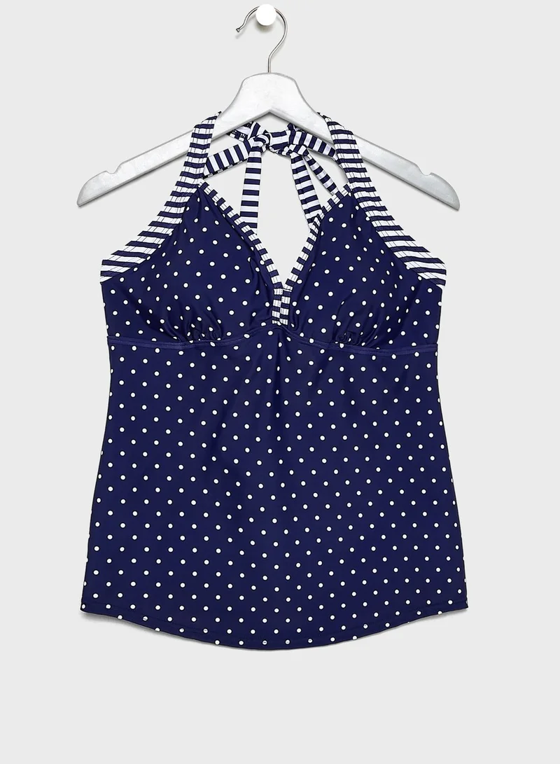 JoJo Maman Bebe Printed Tankini Maternity Bikini Set