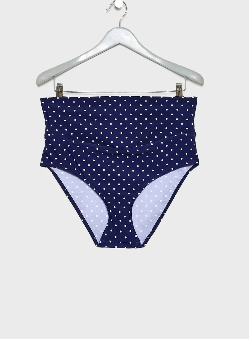 JoJo Maman Bebe Printed Tankini Maternity Bikini Set