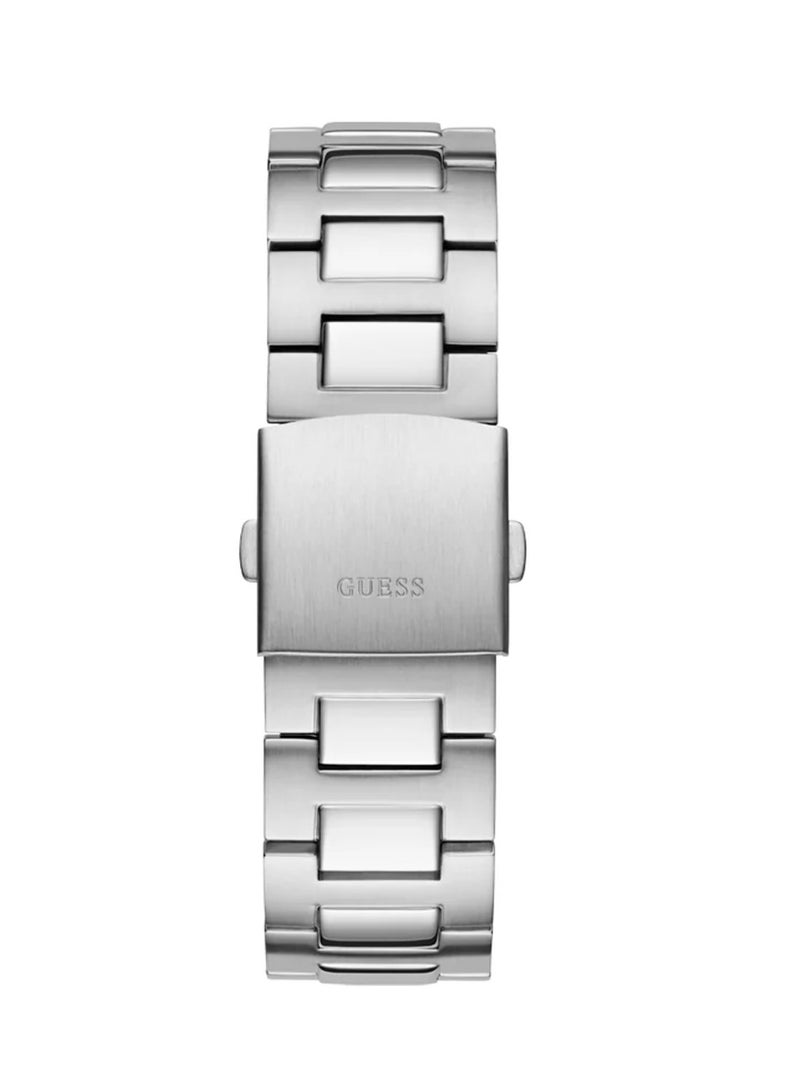 GUESS Men's Dashboard Chronograph Silver Stainless Steel Watch GW0798G1 - 46mm - Image 3