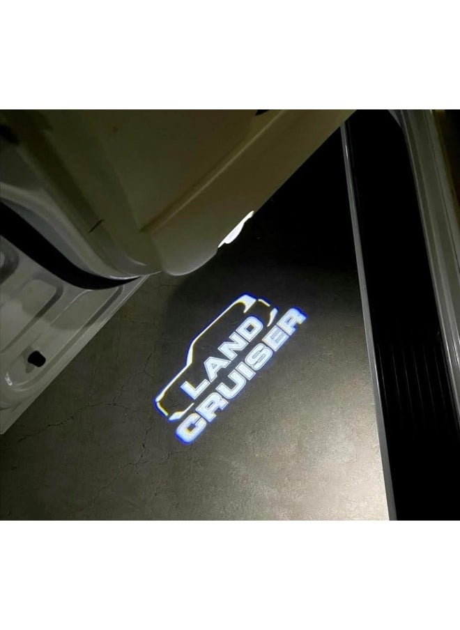 Vierex Fit For Land Cruiser Door Logo Light For Land Cruiser LC300 LC200 2008-2024 No-Fade Logo Ultra Bright Logo Projector LED Welcome Light LC300 Original Design For Toyota Land cruiser accessories  - Image 3