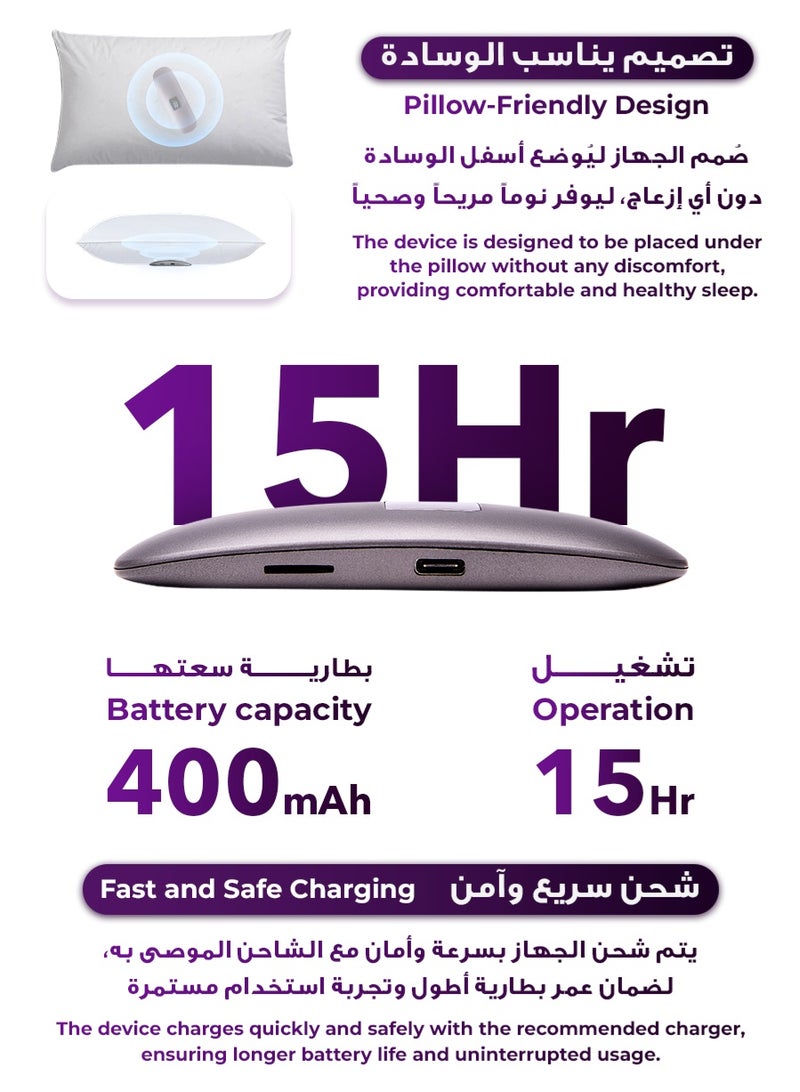 Urjwan Smart Pillow Speaker – Bluetooth Under-Pillow Speaker for Relaxing, Browsing, or Sleeping in Bed - Image 4