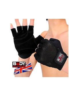 BODY SCULPTURE Sculpture M Black Leather Weightlifting Gloves – Premium Grip, Comfort & Durability  - Image 2