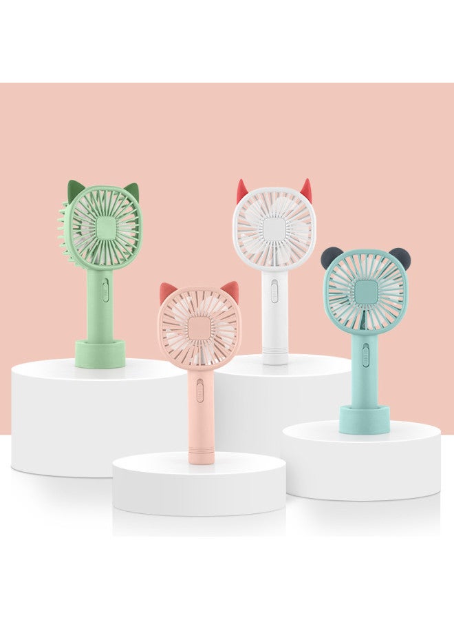 Mini Cute Cartoon Handheld Fan Opening Activity Push Drainage Sweep Code Small Gift Support Logo Printing