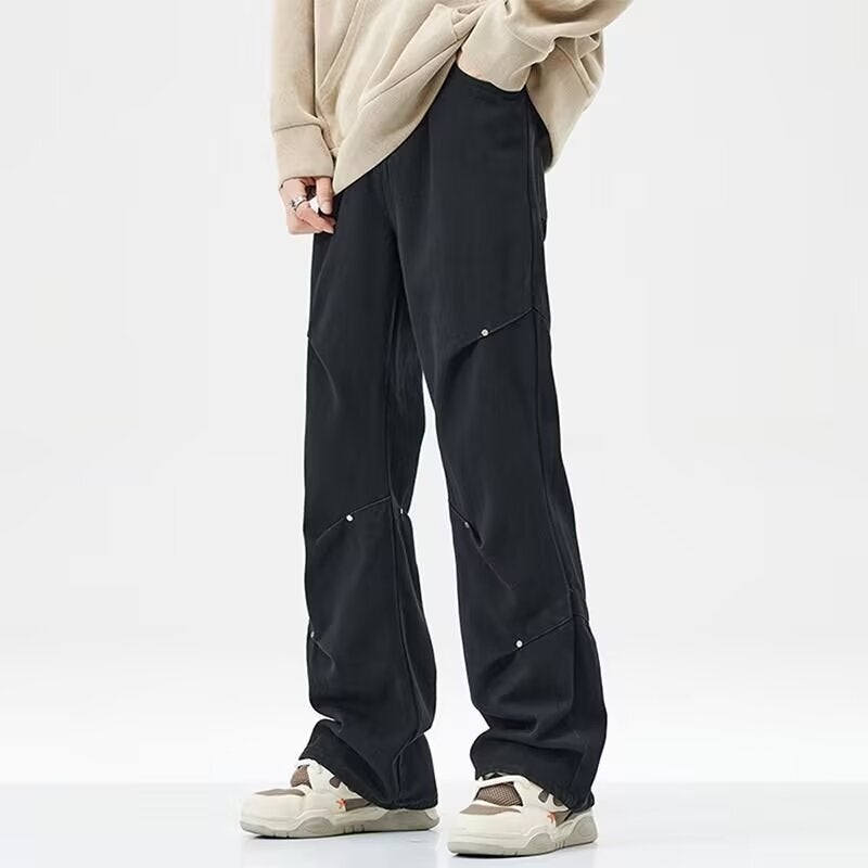 Unisex Classic Denim Jeans Loose Fit Daily Outdoor Wear - Image 3