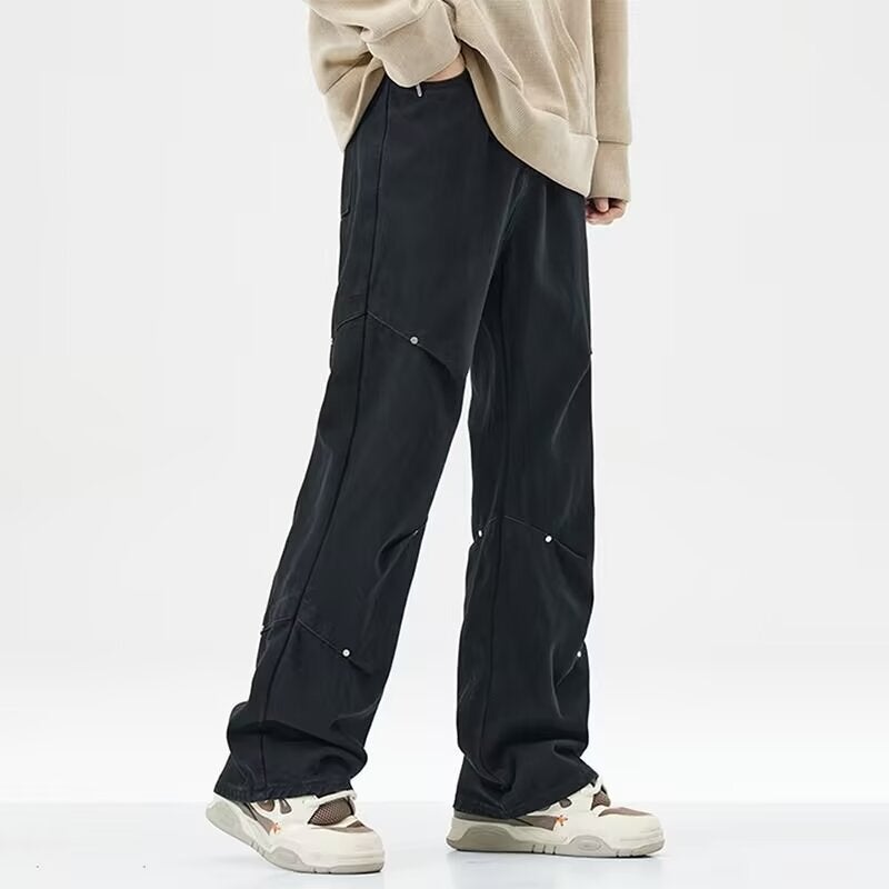 Unisex Classic Denim Jeans Loose Fit Daily Outdoor Wear - Image 1
