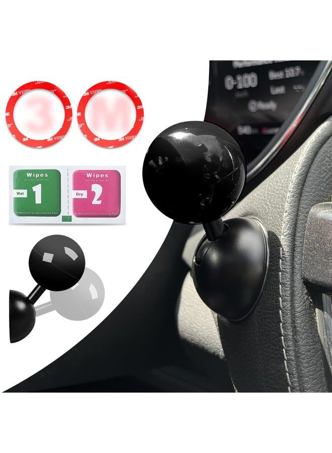 Zerikwon 𝟯𝗠 Tape | Car Joystick Push Start Button Cover, Metal Push to Start Accessories, Car Starter Engine Start Stop Button Cover, Cool Car Accessories Interior Decor Push to Start Button Rocker,Black - Image 1
