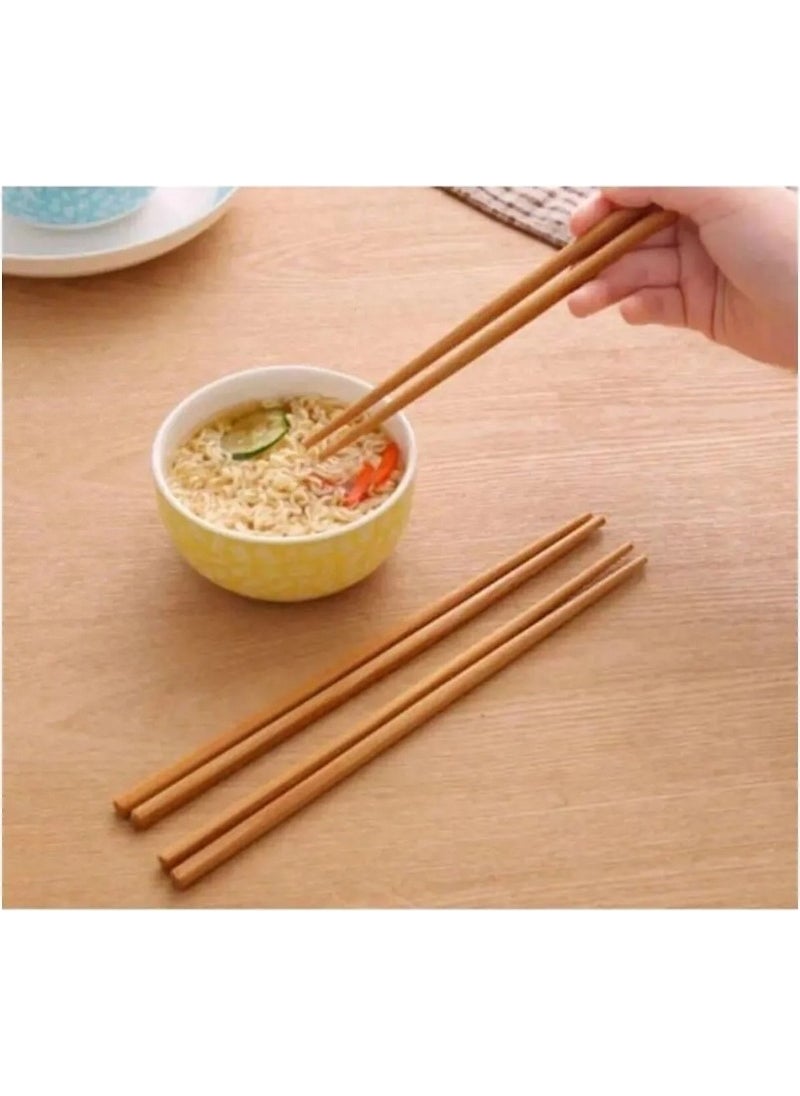 Tamu Washable Bamboo Chopstick Japanese Chinese Chopsticks 10 Pieces  - Image 1