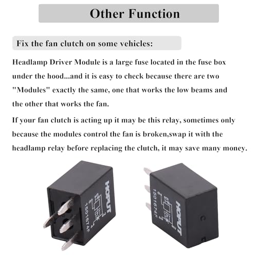 HOPUT Multi-Purpose 15016745 601-218 Headlight Relay, 4 Pin, Compatible with Chevrolet Trailblazer GMC Envoy Buick Lacross Pontiac Grand Prix, Pack of 1 - Image 4