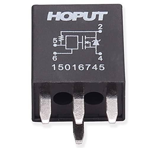 HOPUT Multi-Purpose 15016745 601-218 Headlight Relay, 4 Pin, Compatible with Chevrolet Trailblazer GMC Envoy Buick Lacross Pontiac Grand Prix, Pack of 1 - Image 1