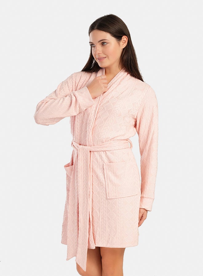 Carina Jacquard Knitted Robe  - Image 2