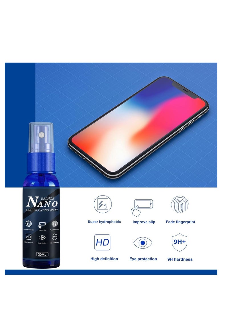 EELHOE Premium Liquid Glass Coating Spray for Mobile Screens - Advanced Waterproof and Oil-Resistant Protection 30ml - Image 5