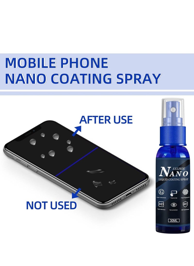 EELHOE Premium Liquid Glass Coating Spray for Mobile Screens - Advanced Waterproof and Oil-Resistant Protection 30ml - Image 4