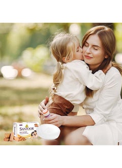 Santoor Soft Bar Soap with Sandal & Almond Milk 175g Pack of 4  - Image 5
