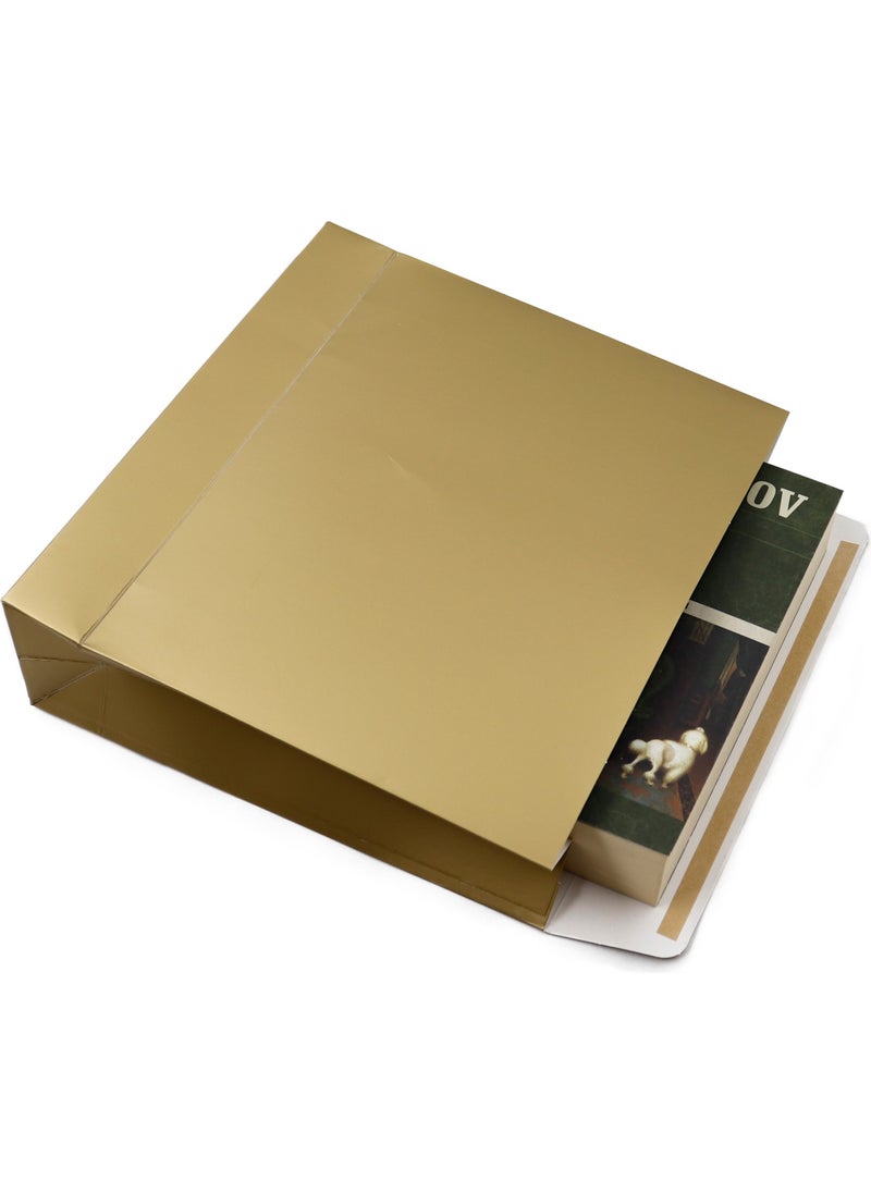 Repro Design Premium Gold 25 x 23 x 7 cm 2 Gift Envelopes with Tape, Gift Wrap, Gift Bag  - Image 3