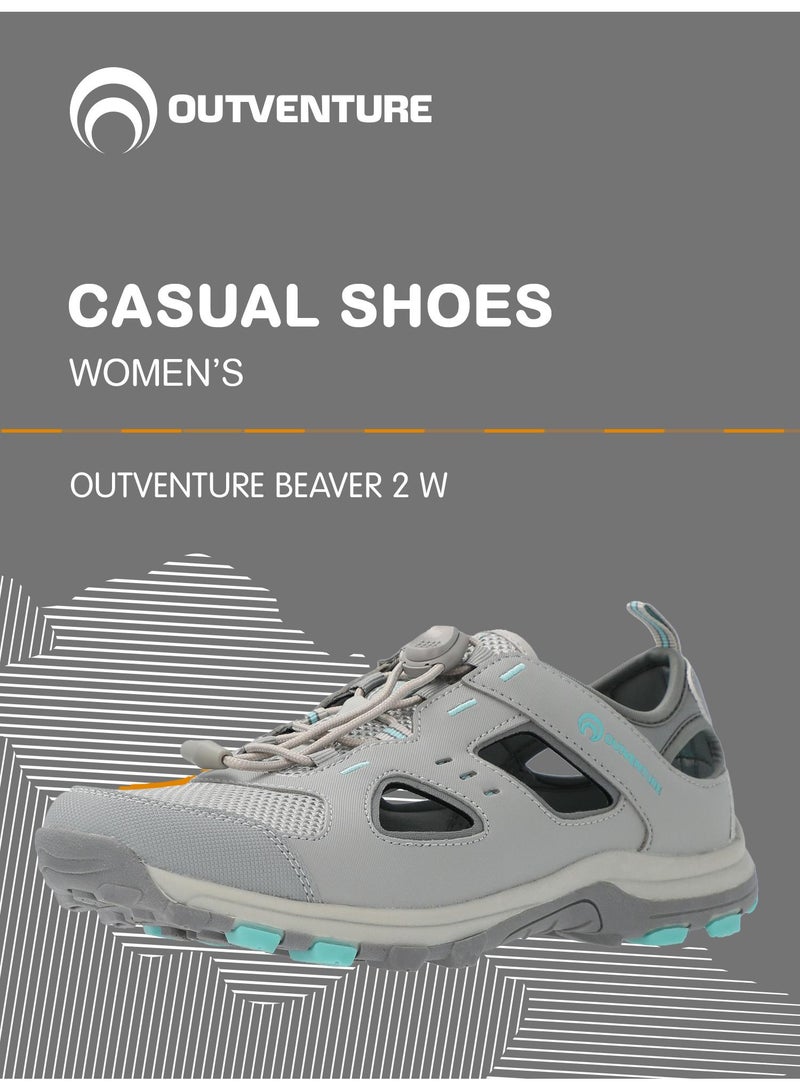 Outventure Women’s Half-Boots - Beaver 2 W Light Grey,  Durable & Comfortable Outdoor Boots with Warm Lining & Slip-Resistant Sole - Image 5