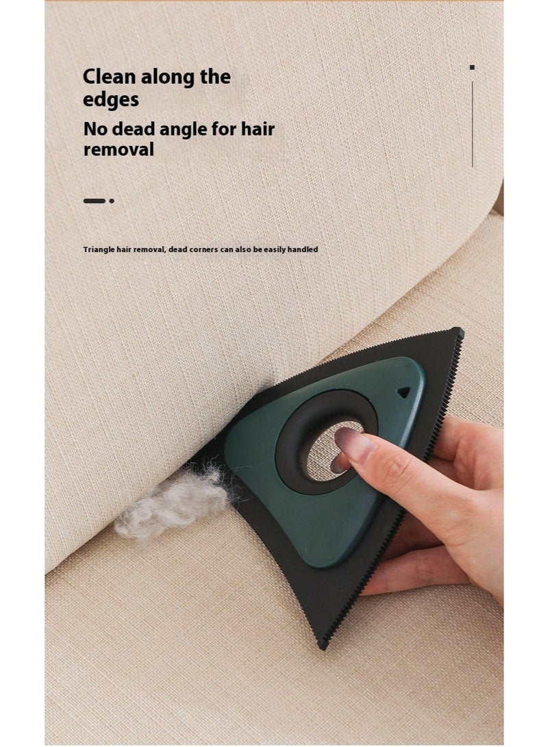 Triangle Pet Hair Remover Brush Cat Dog Hair Remover, Reusable Professional Lint Remover, Brush Cleaning For Couch, Furniture, Carpet, Blankets, Car, Bed, Sofa - Image 4