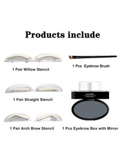 Eyebrow Powderwaterproof Eyebrow Stamp Powder Seal Perfect Nature Eye Brow Powder Tinting Coloring Kit Delicate Shape (101Dark Gray) - pzsku/Z8A6463AF5E71BD5A0C94Z/45/_/1694511384/f16871ee-fbb0-405a-a846-1f8f194cf062