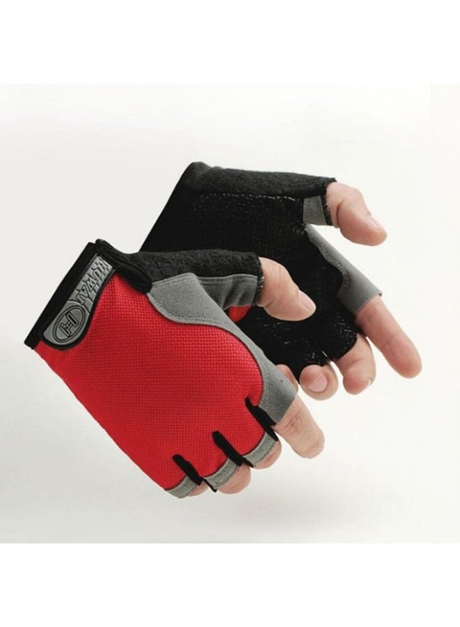 Half-finger fitness gloves - one size