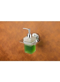 iSTAR iSTAR Wall-Mounted Liquid Soap Dispenser Pump with Square Holder | Stylish Multipurpose Hand Wash Bottle | Bathroom Accessory Ideal for Shampoo, Conditioner, Washbasin, Hotel, Home (Chrome Finish)  - Image 3