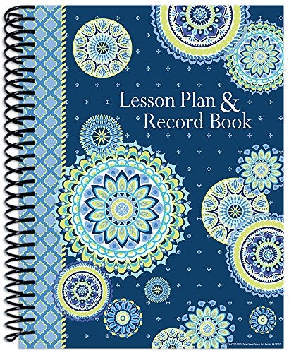 Eureka Blue Harmony Back to School Classroom Supplies Record and Lesson Plan Book for Teachers, 8.5'' x 11'', 40 Weeks, 8.5 inches X 11 inches - Image 3