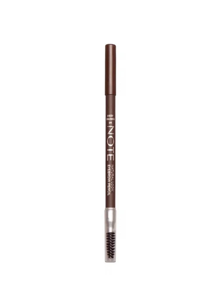 Note Note Natural Look Eyebrow Pencil 04 - Deep Brown  - Image 1
