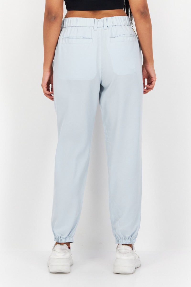 Lyle & Scott Women Sportswear Fit Golf Track Pants, Sky Blue  - Image 2