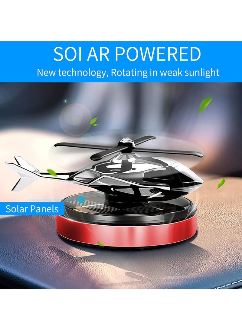 TIGER Helicopter Car Air Fresheners, Rotating Solar-Powered Airplane Car Perfume – Osmanthus & Vanilla Fragrance, Stylish Interior Decoration for Car, Home, Office - Image 4
