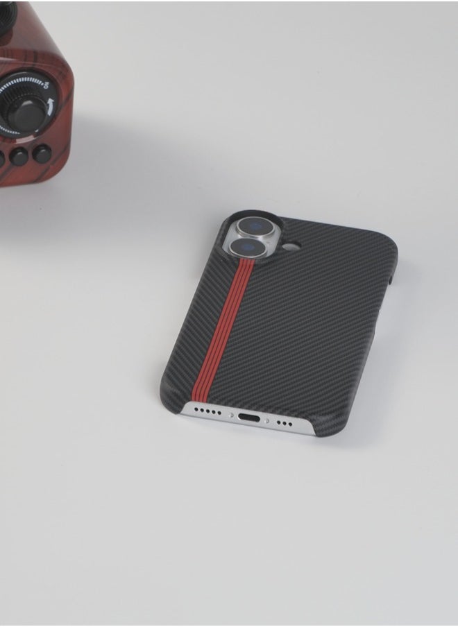 ShebSheb - Fine Black Striped iphone Case for iPhone 16 - Image 1