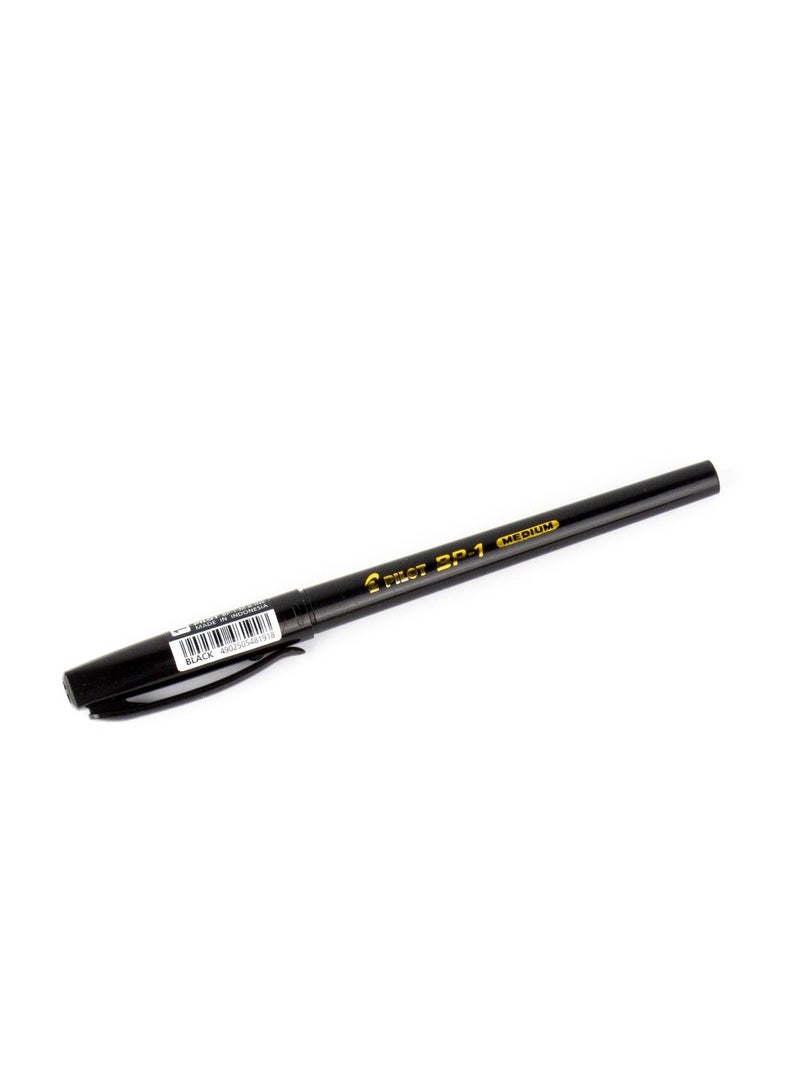 PILOT Pilot Ball Point Pen 1.0 Mm With cap - Black - No: BP-1  - Image 1