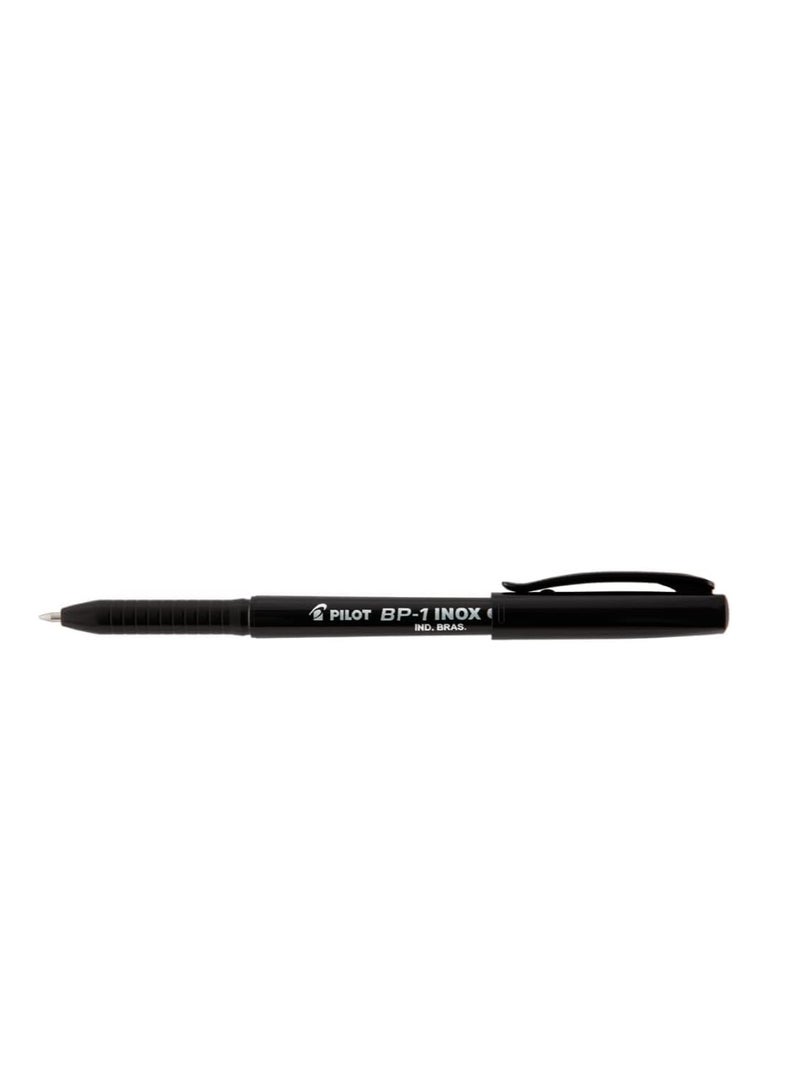 PILOT Pilot Ball Point Pen 1.0 Mm With cap - Black - No: BP-1  - Image 2