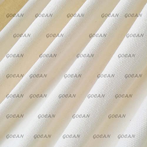 GOCAN Brazilian Double Hammock 2 Person 330X150cm Load 500Pound Cotton Hammock for Patio Porch Garden Backyard Lounging Outdoor and Indoor (Beige) - Image 2