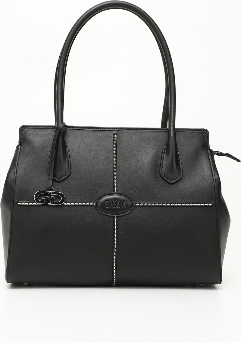 Gönderi(r) Gon Platinum Genuine Leather Large Size Women's Shoulder and Handbag B3495  - Image 1