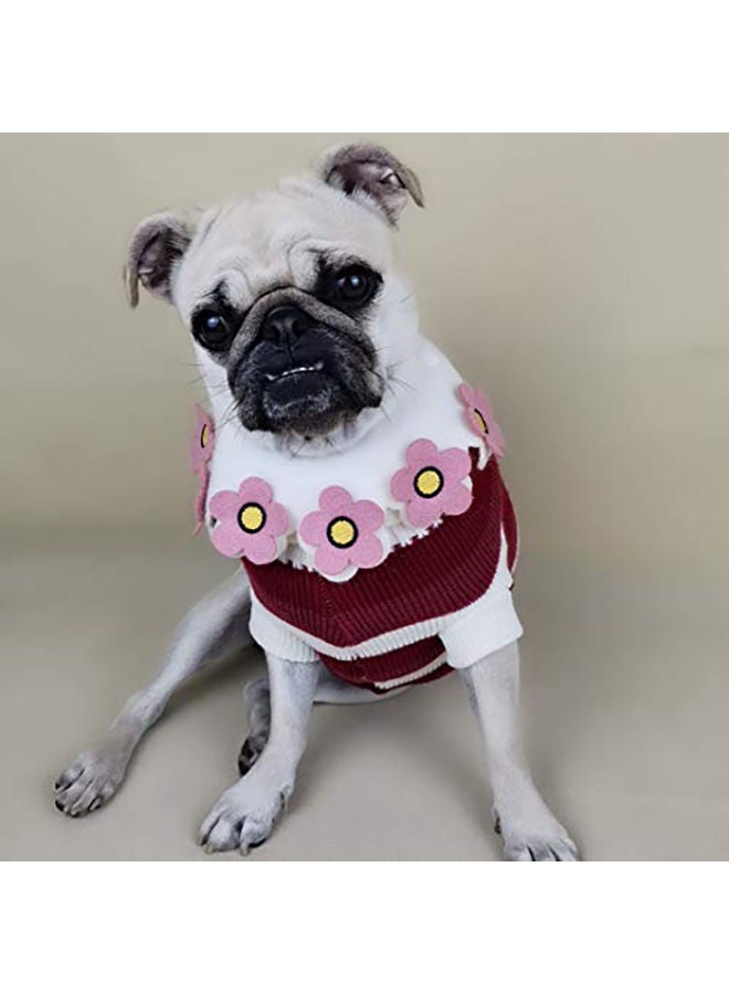 NIBEMINENT Winter Clothes Turtleneck Sweater For Dogs Red XS - Image 3