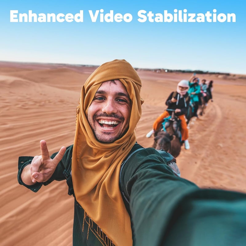 Akaso Brave 7 LE 4K30FPS 20MP Action Camera with 64GB Micro SD Card 40M Underwater Camera WiFi Waterproof Camera with Touch Screen EIS 2.0 Zoom Remote Control Vlog with 2X 1350mAh Batteries - Image 5