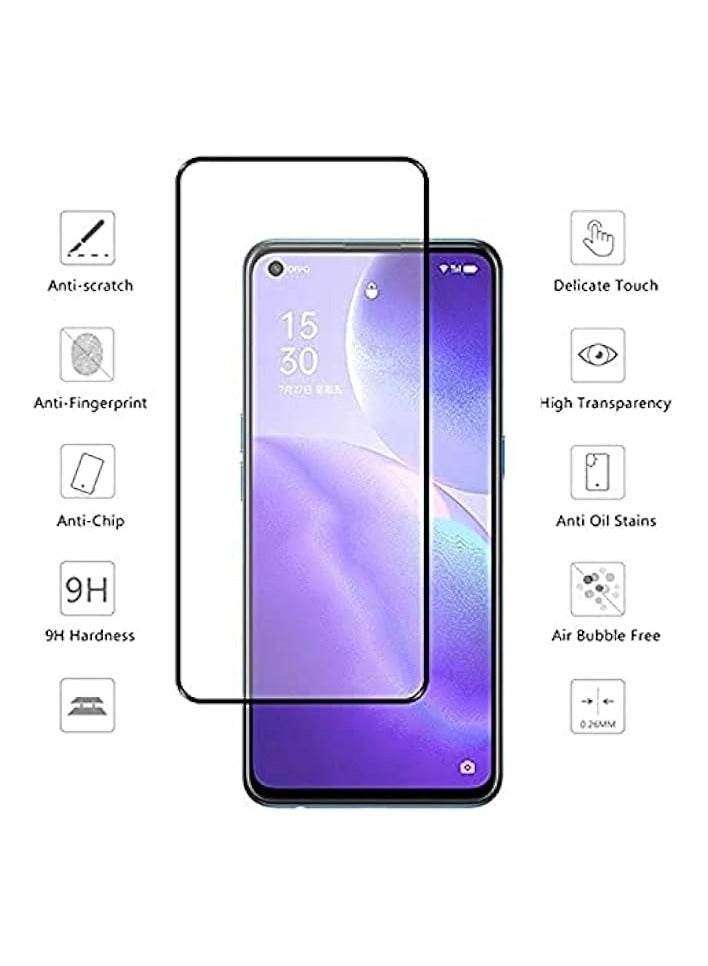 PROMASS Oppo Reno5 5G / Reno5 Z 5G Screen Protector, Full Coverage Screen Guard, Tempered Glass HD Clear Screen Protector for Oppo Reno 5 - Image 3