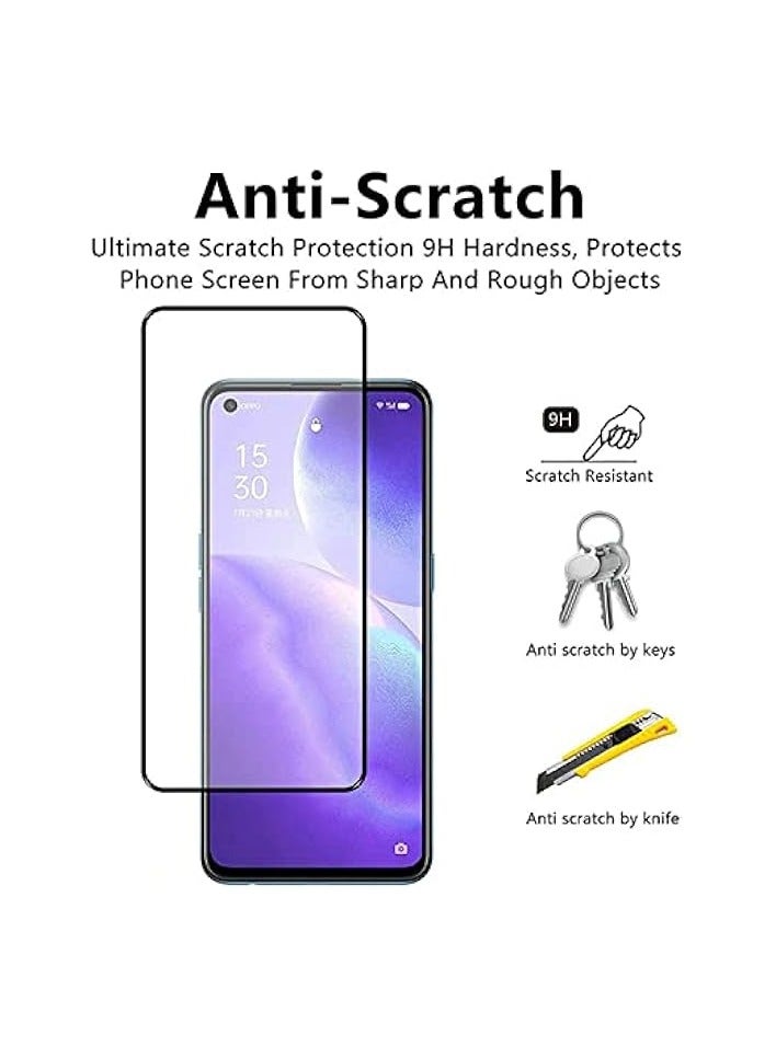 PROMASS Oppo Reno5 5G / Reno5 Z 5G Screen Protector, Full Coverage Screen Guard, Tempered Glass HD Clear Screen Protector for Oppo Reno 5 - Image 5