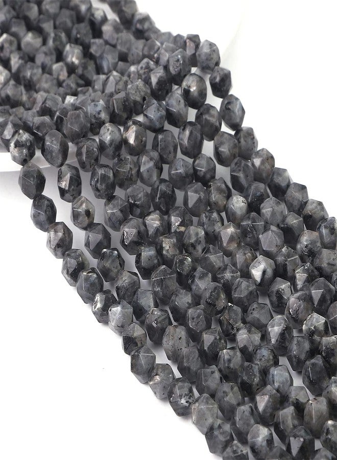 BEADIA Faceted Natural Black Spectrolite Stone Round Beads 8mm 36cm/Strand for Jewelry Making - Image 5