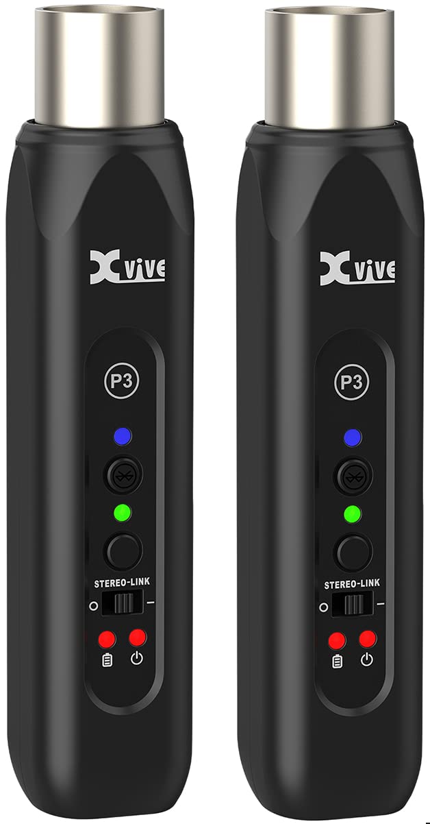 Xvive P3D Bluetooth XLR Receiver Pair for Audio Mixer, Active PA, DJ Systems - Image 1