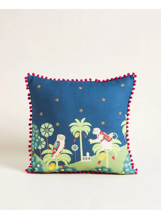 Chumbak Chandni Cushion Cover, 16"