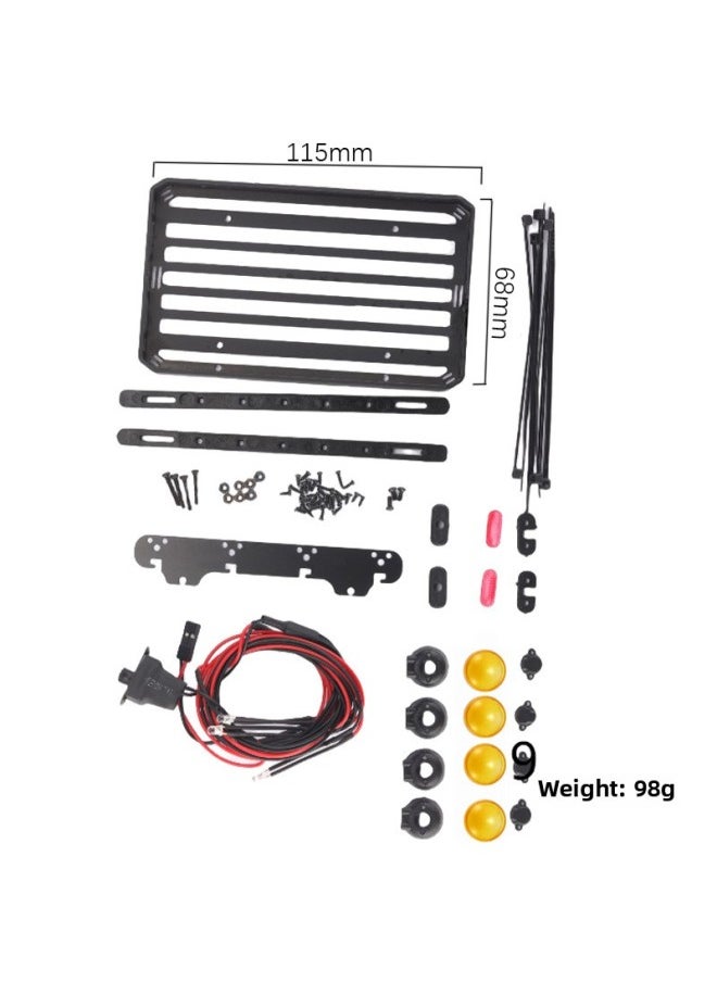 Generic Landa Technology Unimok P06 Model Metal Upgrade Parts Tires Rear Dump Toy Remote Control Car Accessories-Color:A Luggage Rack  - Image 1