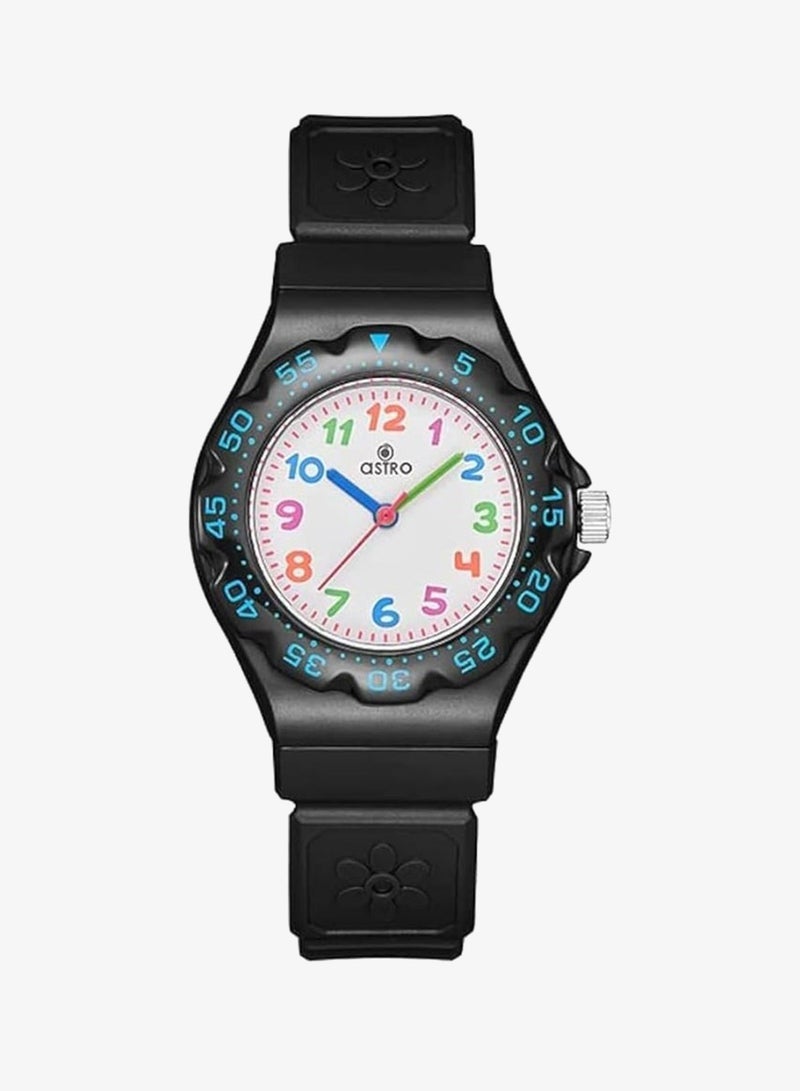 Astro Kids Watch, Analog Display and Polyurethane Strap - A23803-PPBB, Black - Image 1