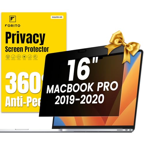 FFORITO F FORITO 360° Privacy Screen Protector Compatible with MacBook Pro 16 inch (2019, 2020), Anti Peeping, Anti Glare and Scratch Resistant Laptop Privacy Screen Shield - Image 1