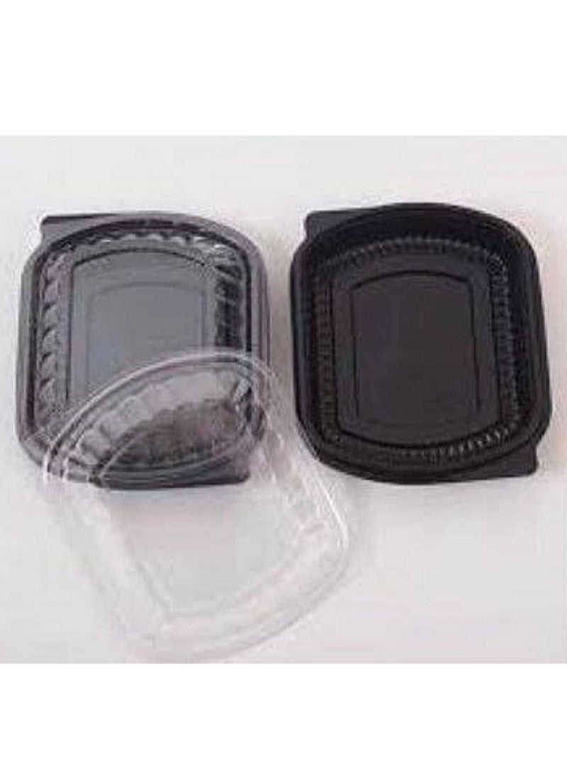 Generic Pack of 5 Microwave Boxes Insulated Healthy Food Storage Containers With Lids Black  - Image 3
