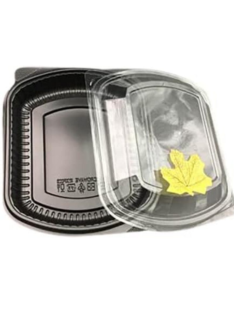 Generic Pack of 5 Microwave Boxes Insulated Healthy Food Storage Containers With Lids Black  - Image 4