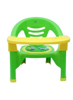 Nabhya Small Baby Chair With Safety Tray And Soft Cushion With Baby Whistle Sound(Green)  - Image 2