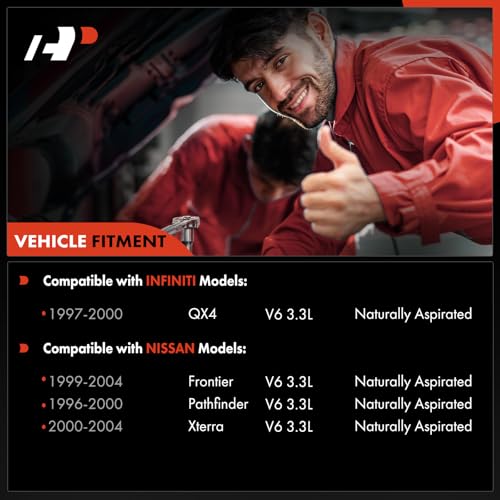 A-Premium Ignition Spark Plug Wires Set of 6 Compatible with Nissan Frontier 1999-2004, Pathfinder 1996-2000, Xterra 2000-2004 & Infiniti QX4 1997-2000, 3.3L - Image 2