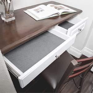 Ash  Roh Ash & Roh® - Anti Slip Drawer Mat for Shelf and Shelves, Strong and Durable Non-Adhesive Grip Liner Mat for Bedroom Wardrobe Cabinet and Kitchen Place mats (Stone Grey, 30 X 500 cm) - Image 5