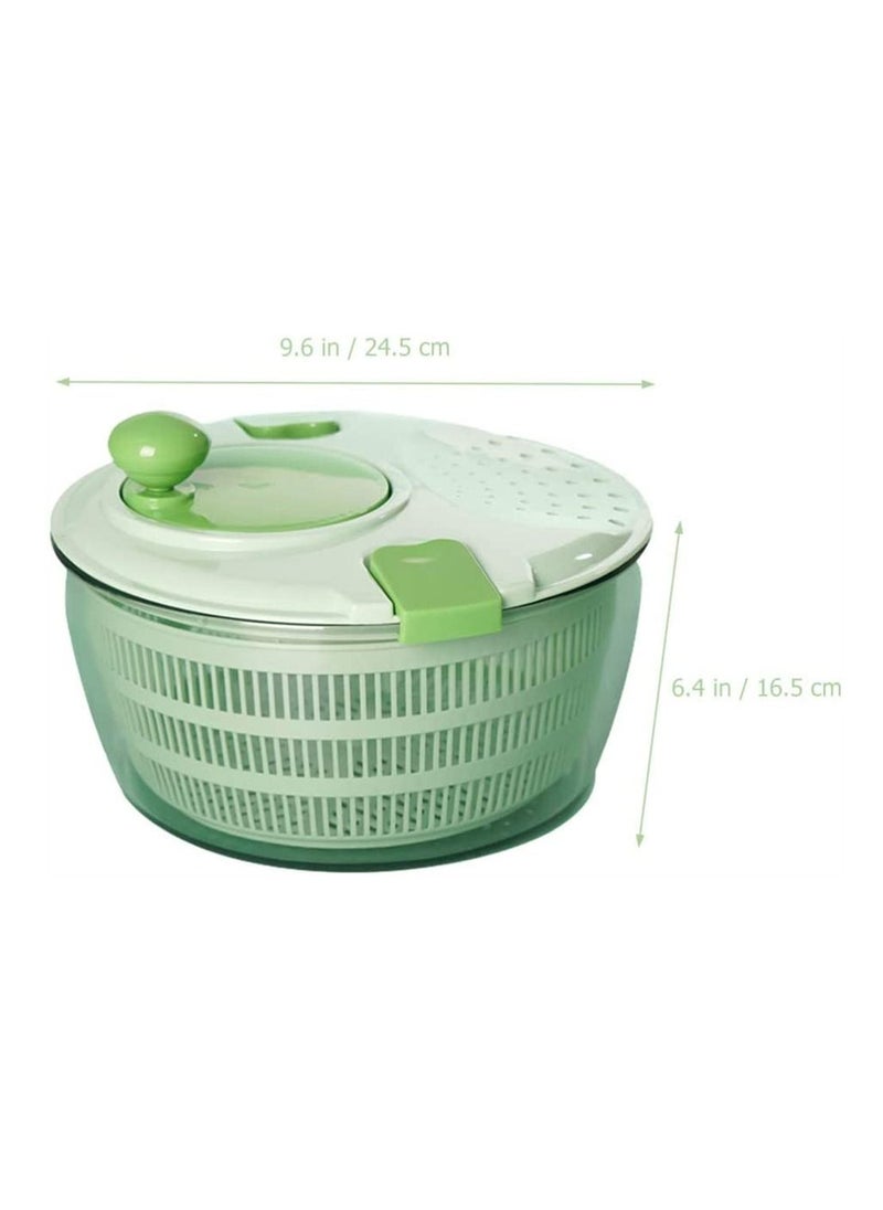 Y&D - Fruits and Vegetables Dryer, Dry Off Drain Lettuce with Ease for Tastier Salads Hollow Basket, Hand-Cranked Vegetable Dehydrator Kitchen Washing Drying, Green - Image 1