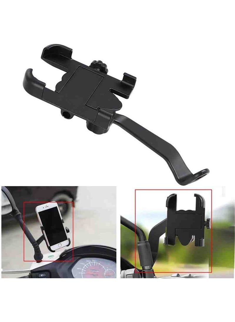 Zoli Bicycle and Motorcycle Phone Holder Mirror Mount Aluminum Metal Alloy 360 Degree Movement  - Image 3