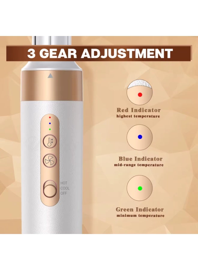 Raxoom 7 in 1 white Hair Styler Brush & Hair Dryer, Hair Curler,Hot Air Brush Set,110000 RPM High Speed Multi Styler Hair Straightener,Automatic Curling hair for Fast Drying Curling Volumizing Straightening - Image 5